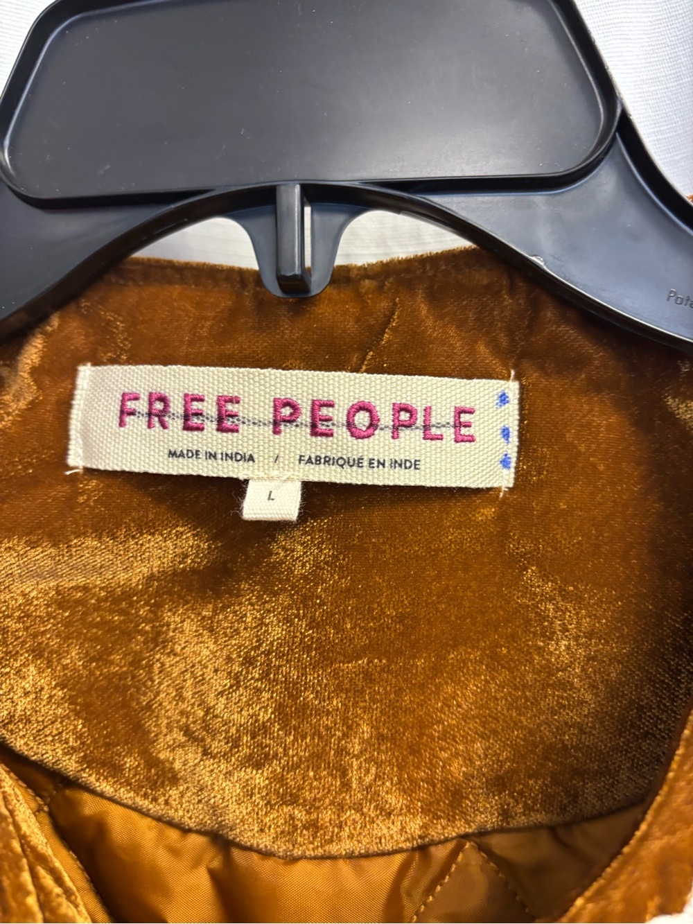 Free People Mia Jacket Embroidered Rust Velvet Women's Jacket - Picture 10 of 10